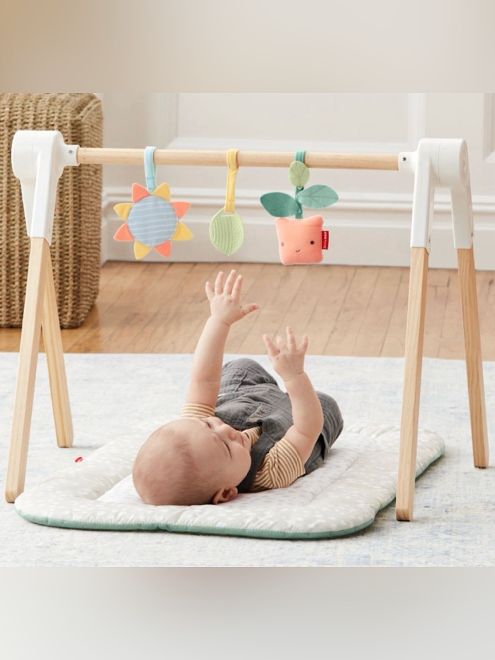 EUC Skip Hop Garden Oasis Toy Arch Tummy Time Activity Mat